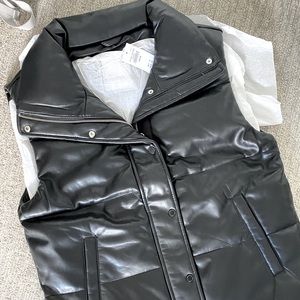Abercrombie & Fitch Vegan Leather Vest